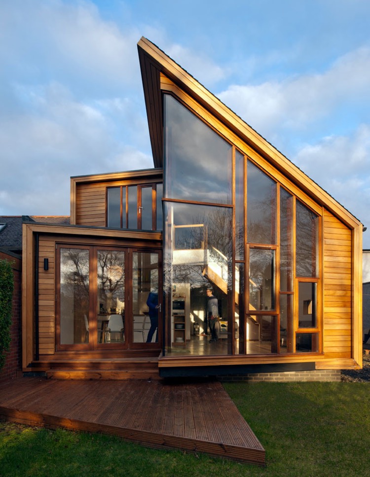 agrandissement maison en bois-architecture-contemporaine