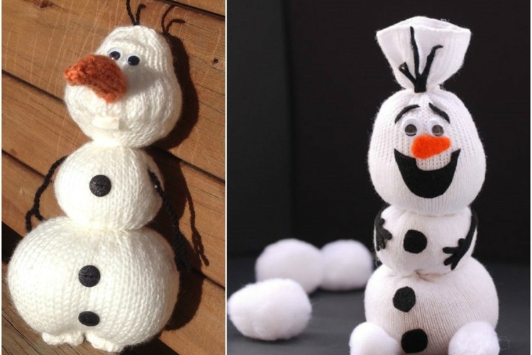 Bonhomme de neige à faire soi-même –12 idées de déco de Noël fait main