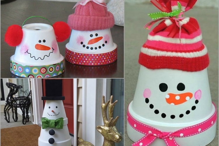 Bonhomme de neige à faire soi-même –12 idées de déco de Noël fait main