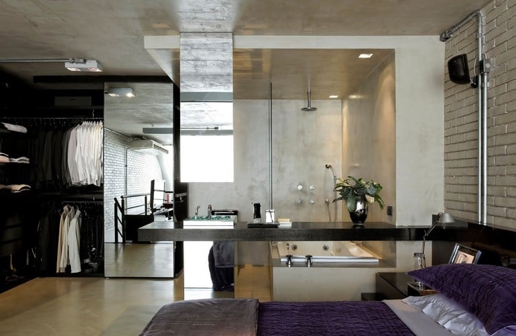 beton-cire-salle-bain-style-industriel-chambre-coucher