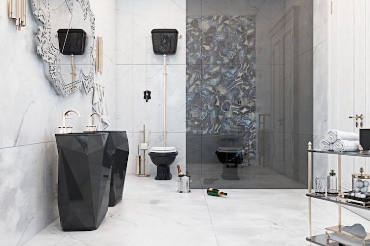 carrelage-marbre-blanc-deco-murale-agate-bleue-sanitaire-noir-design-facette