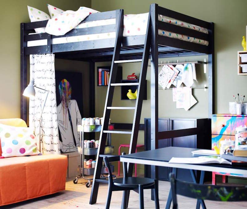 Chambre d'ado stylée 30 idées de déco unisexe, pour filles ou ... Noir Literie inspiration