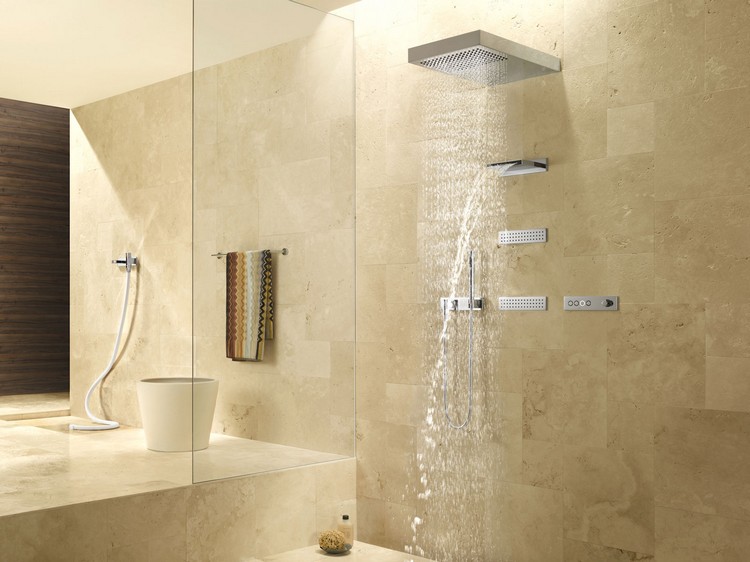 Douche à l'italienne tendance et originale, c'est quoi exactement ? Douche ouverte vintage