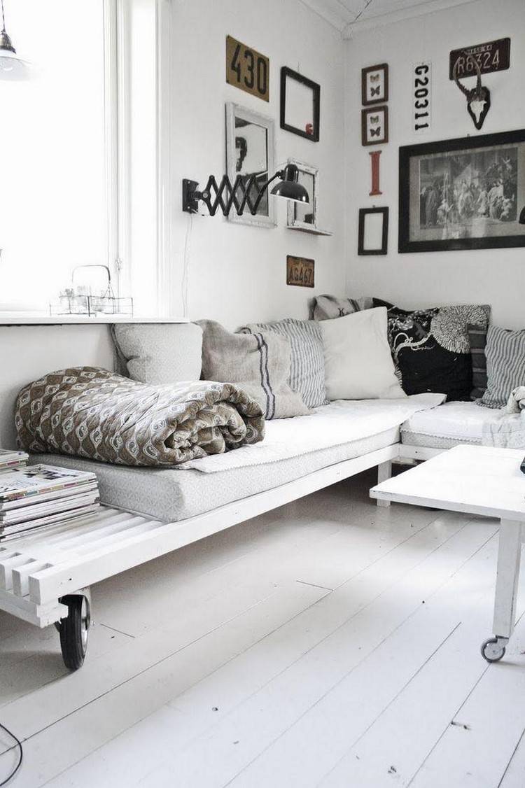 Faire des meubles avec des palettes en bois pour l'intérieur et l ...
