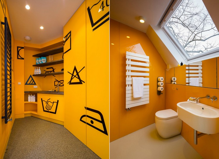 hauteur-sous-plafond-peinture-jaune-salle-bains-design