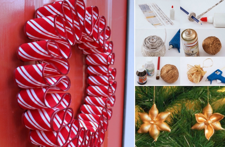idees de décoration de Noël à fabriquer facile-pas-chere-originale