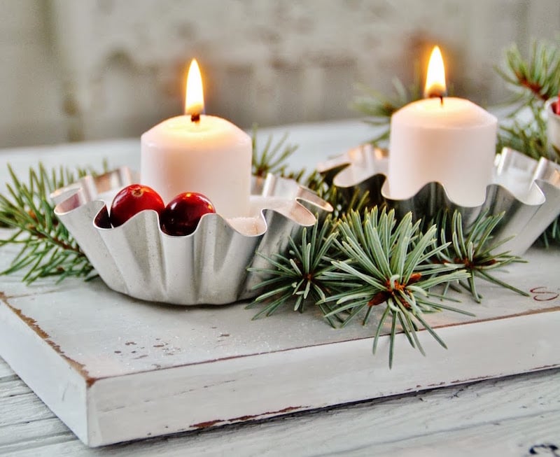 porte-bougie Noël à faire-soi-meme-moules-mini-tartelettes-vintage