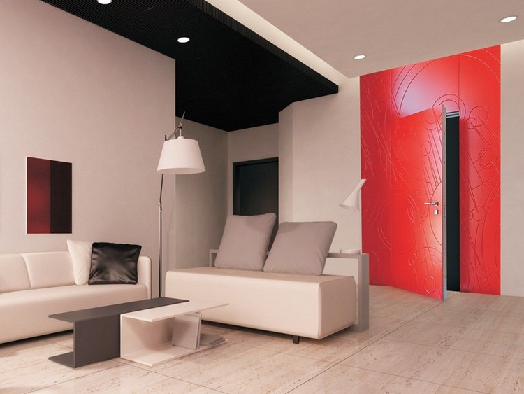 porte-interieure-exterieur-rouge-design-affleurant-moderne