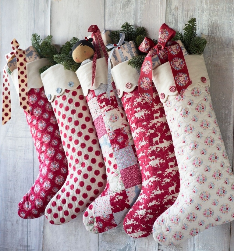 Chaussette de Noël à fabriquer soi-même et 30 idées de déco chaussette