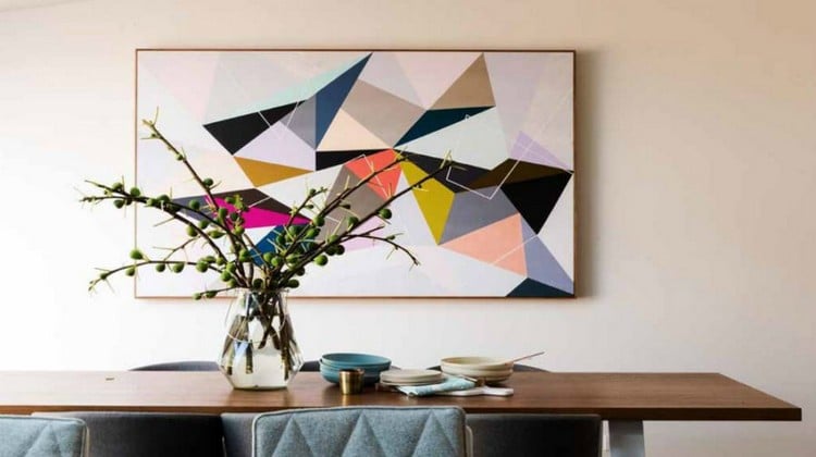 tableau-abstrait-moderne-motifs-geometriques-salle-manger