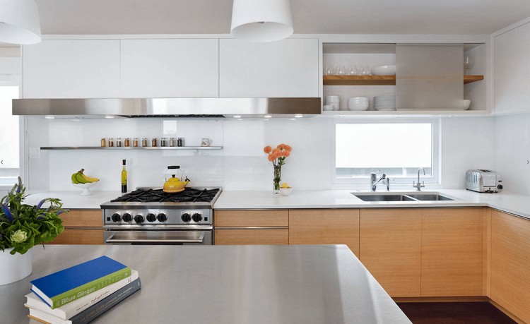 Crédence adhésive et dosseret diy en 30 idées pour votre cuisine Inox désign Dosseret