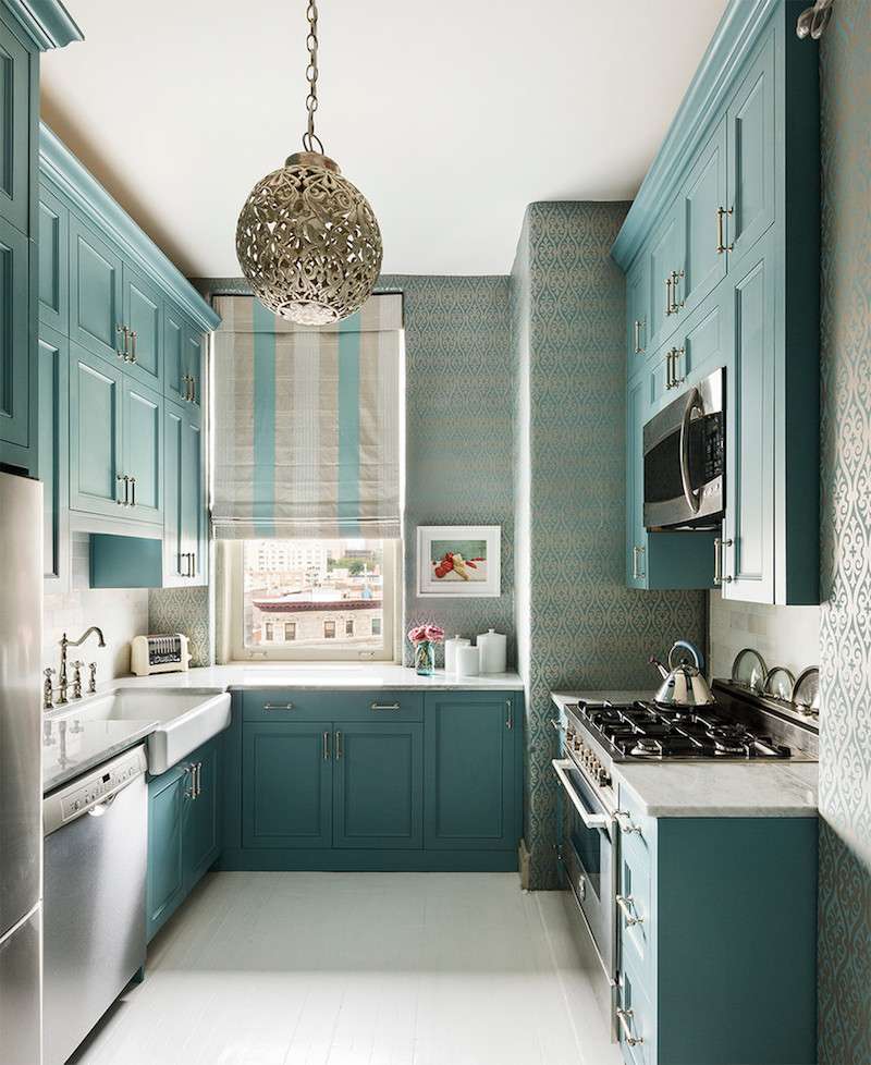 Cuisine bleu gris, canard ou bleu marine ? code couleur et idées ... Cuisine inspiration Marocaine