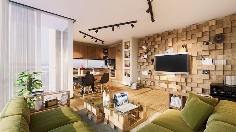 decoration-mur-interieur-salon-parement-bois-blocs-effet-3d