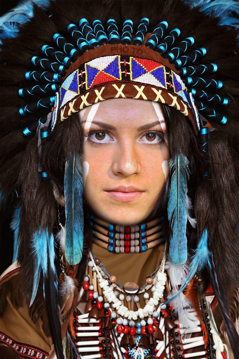 maquillage-indienne-amerique-peinture-visage-origines-significations