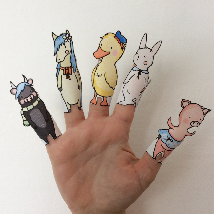 marionnettes-a-doigts-papier-animaux-ferme