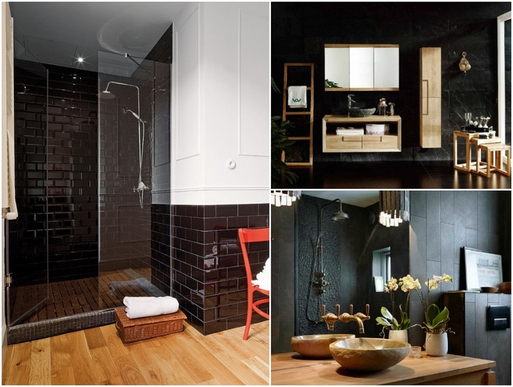 salle-bain-noir-bois-vasque-poser-sol-cabine-douche-italienne