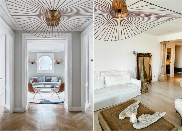 suspension-vertigo-finition-cuivre-couloir-salon-style-campagne-chic