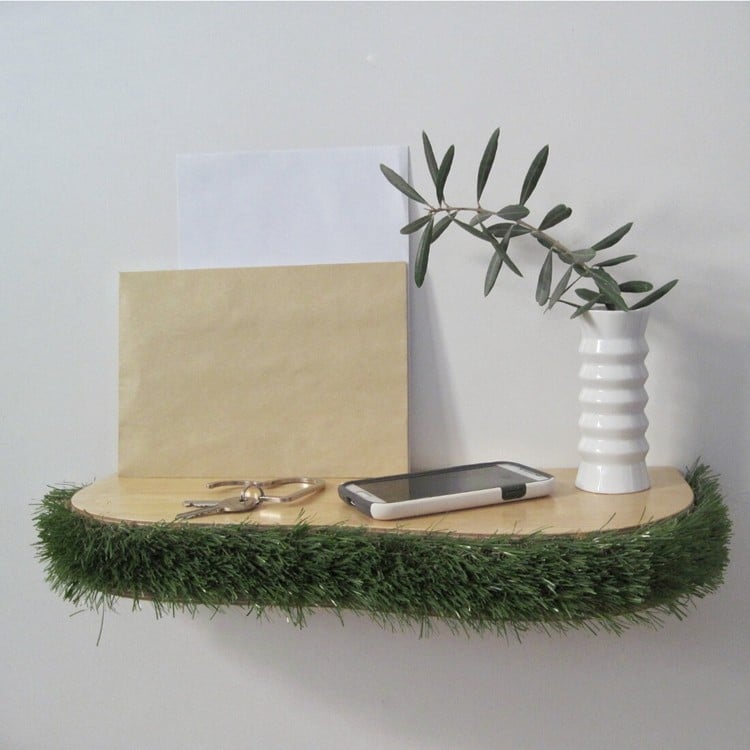 table de chevet suspendue bois-vegetalisee-esprit-nature-chambre