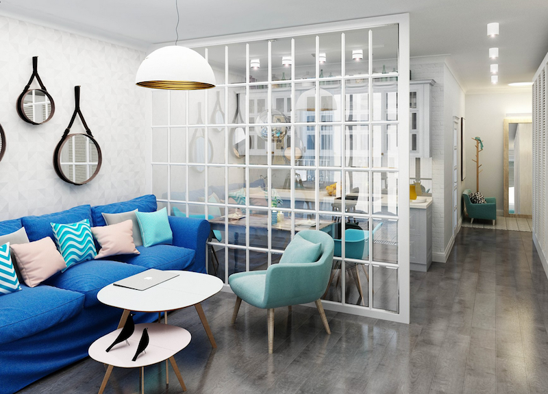Verrière intérieure en bois pour un espace cosy parfaitement organisé Verriere désign cuisine