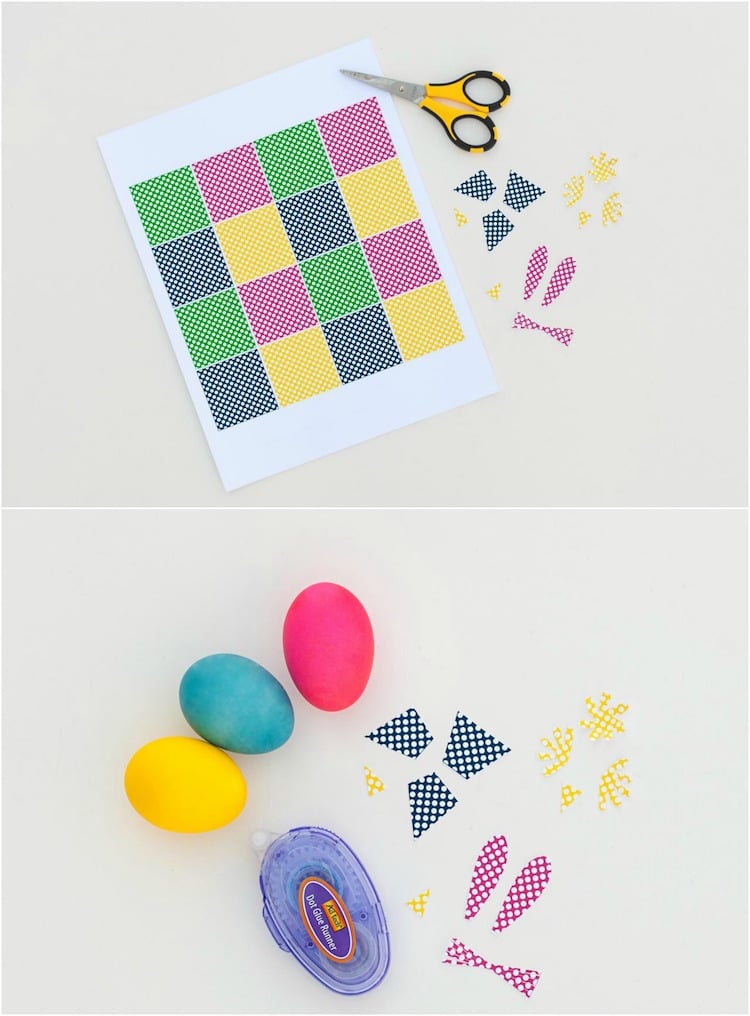bricolages-de-paques-enfants-deco-oeufs-motifs-decoupes-papier-bricolage-couleurs-vives