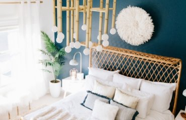 chambre bleu canard