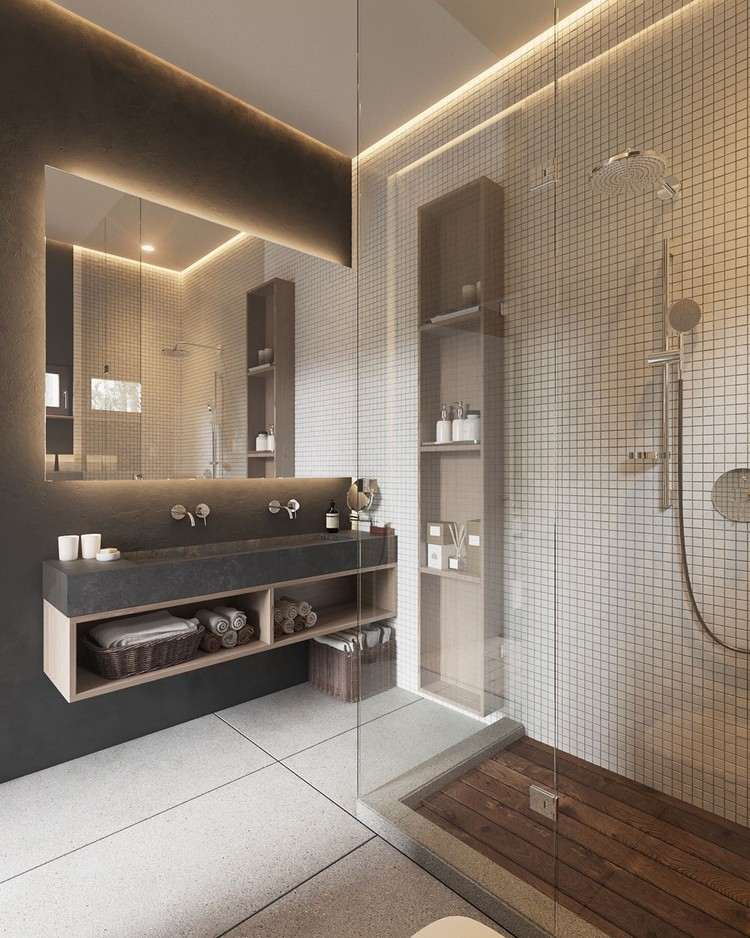 Déco blanc et bois clair d'un appartement design d'inspiration ... Manger salle Créatif à Scandinave