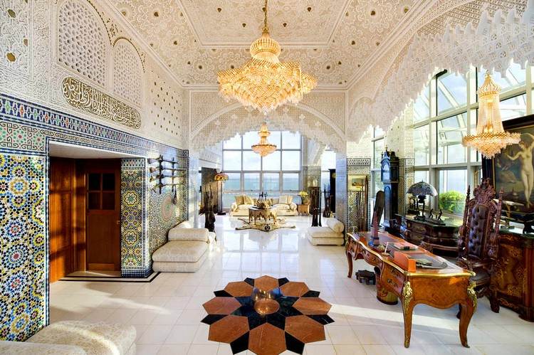 Décor oriental en 20 idées originales pour ravigoter l'espace de vie ! Lustre bleu oriental