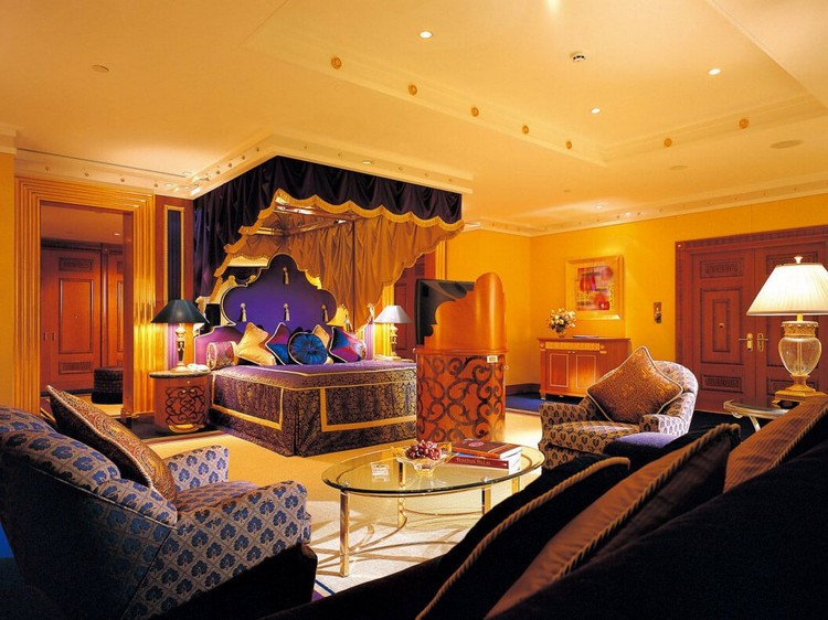 décor oriental chambre-coucher-style-indien-revisite