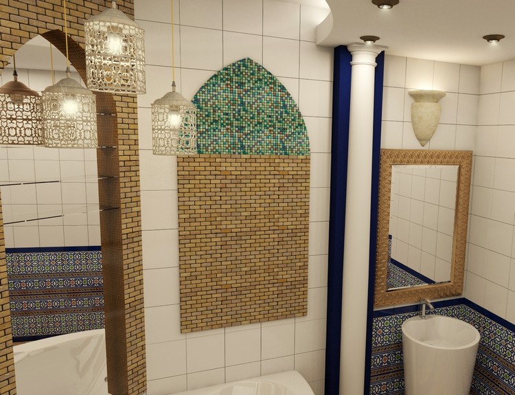decor-oriental-salle-bain-style-marocain-mosaique-murale