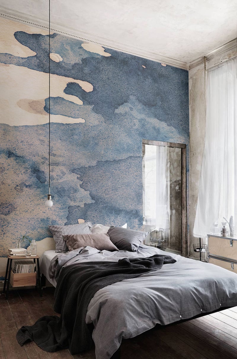 papier-peint-aquarelle-sol-plafond-chambre-adulte