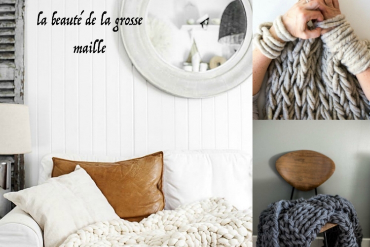 Couverture tricot XXL- le charme inégalé de la grosse laine dite «chunky»