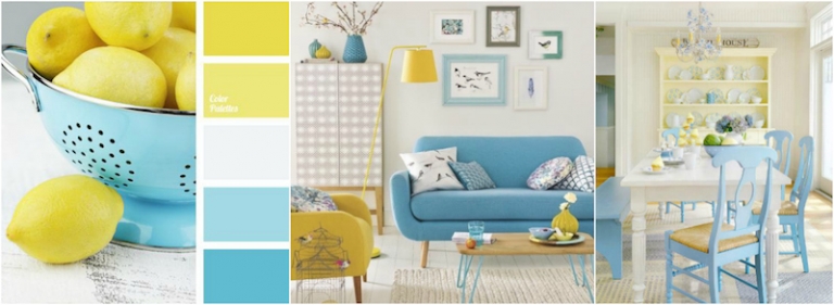 tendance-couleur-interieur-2017-palette-jaune-bleu-pastel-blanc-salon-salle-manger