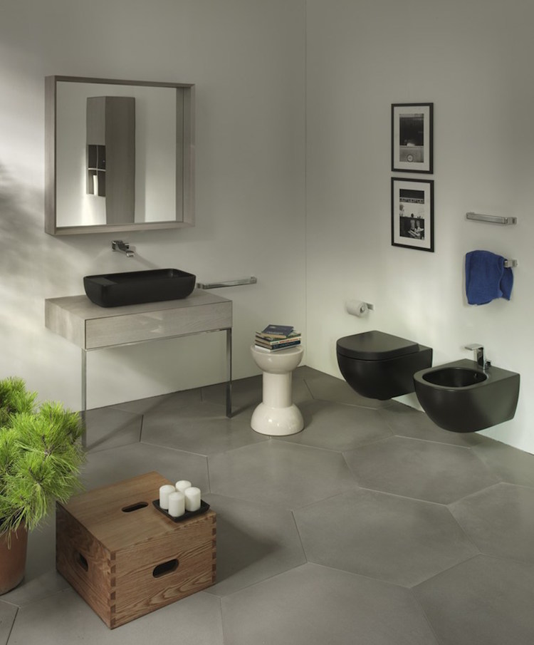 toilette-suspendu-design-collection-noir-mat-app-ceramica-flaminia