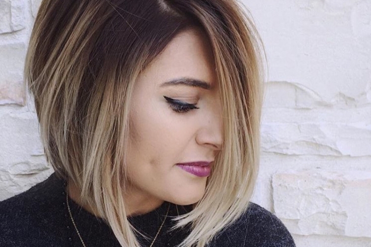 balayage-ombre-blond-clair-cheveux-bruns-carré-plongeant