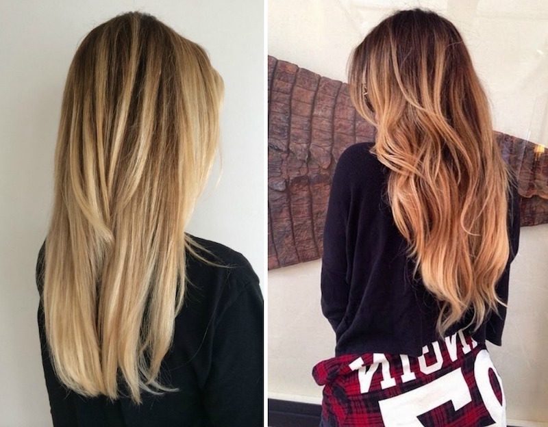 Balayage ombré blond- l'alternative plus naturelle à l'ombré blond tendance