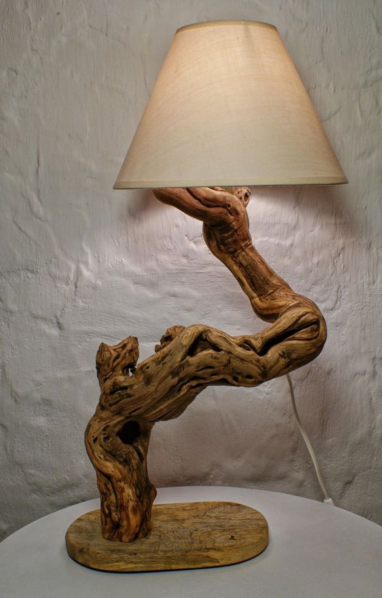 bois flotté aménagement-intérieur-décoration-lampe-chevet