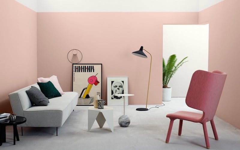 idee-decoration-peinture-salon-rose-pastel-meubles-objets-design