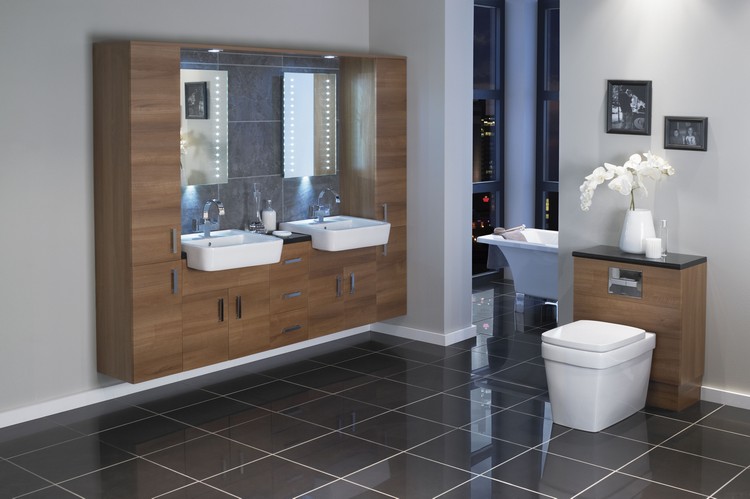 meuble-salle-bain-moderne-bois-massif-carrelage-sol-noir