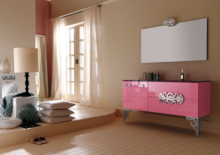 meuble-salle-bain-moderne-eurolegno-rose-parquet-miroir-lampe-poser