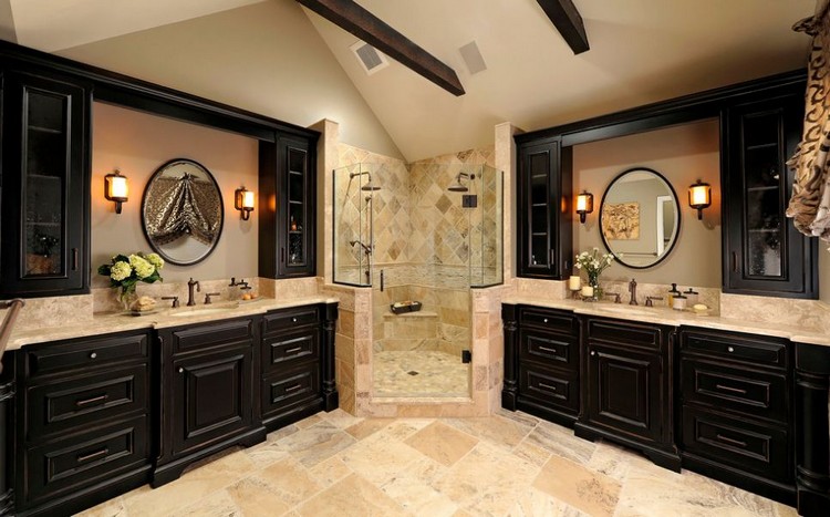 meuble-salle-bain-noir-classique-parement-pierre-naturelle