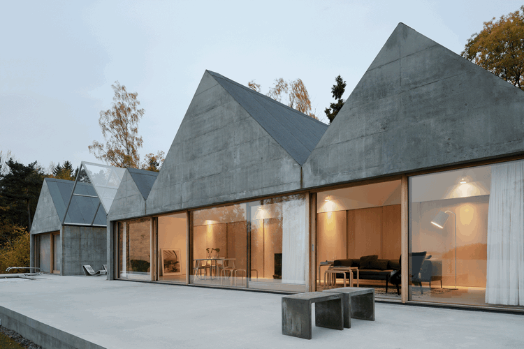 modele-de-terrasse-exterieur-beton-terrasse-moderne-minimaliste-bancs-beton