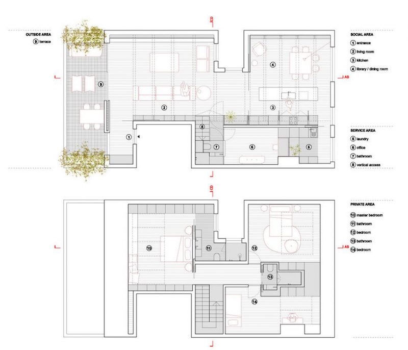 plan-sol-2-étages-B-A-Apartment-Portugal-Atelier-Data
