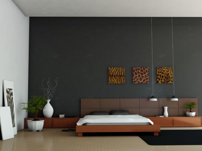 déco-minimaliste-chambre-murs-gris