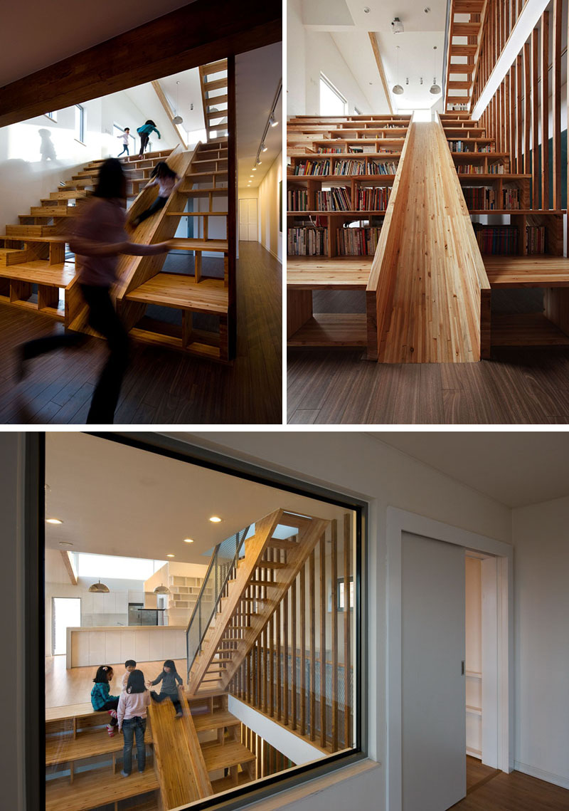 escalier-bibliothèque-toboggan-interieur-enfants-adultes-3-en-1