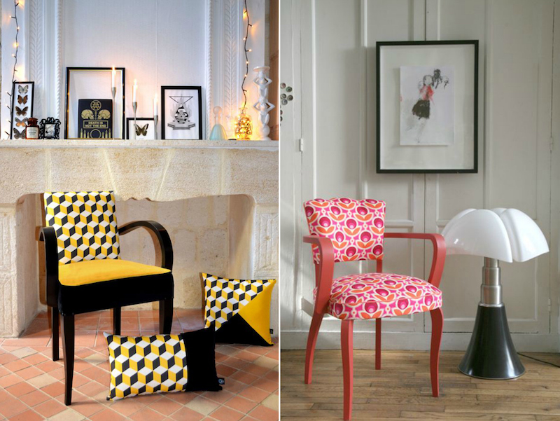 fauteuil-Bridge-relooké-nouvelle-tapisserie-couleurs-motifs-frais