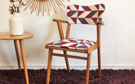 fauteuil-Bridge-relooké-style-vintage-tissu-motifs-rétro-chic