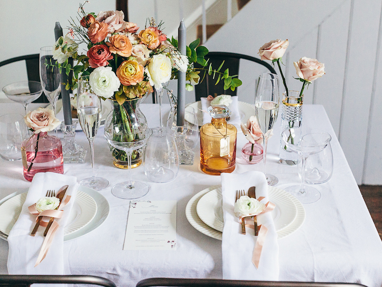 mariage thème romantique décoration-table