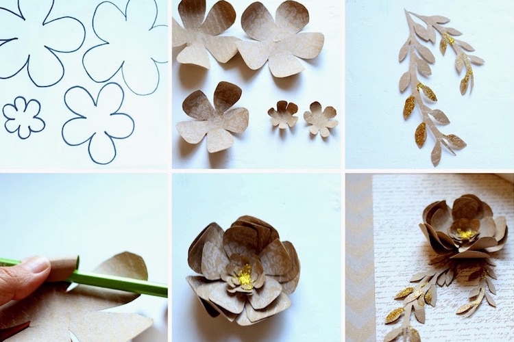 Fleur en papier facile à faire - 10 idées et tutoriels