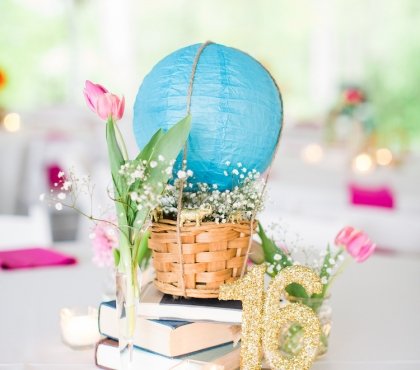 centre-table-mariage-montgolfière-lanterne-papier-tulipes