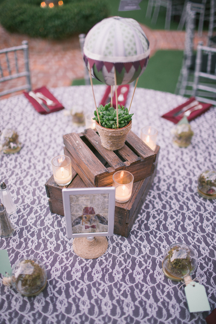 centre-table-mariage-montgolfière-style-vintage